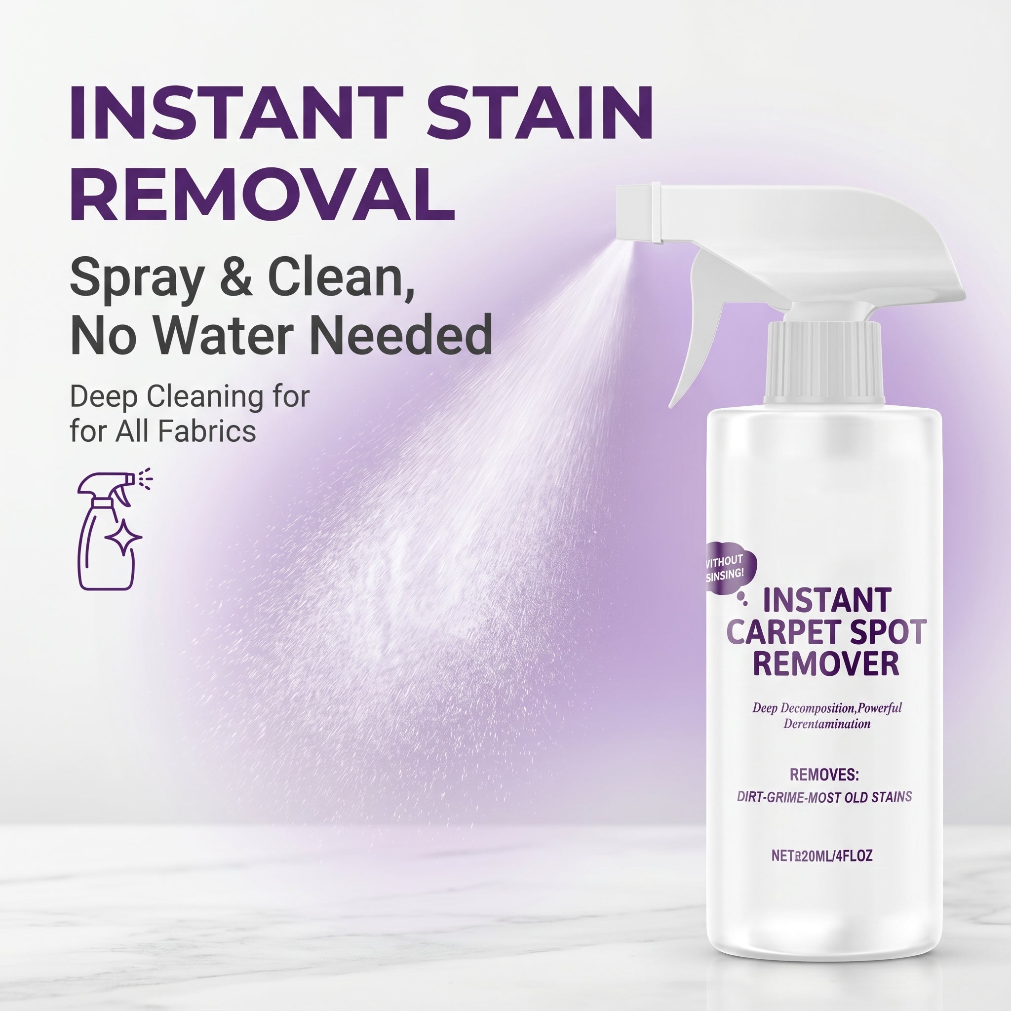 💞50K+ SOLD!☕️Powerful Carpet Stain Remover – No harsh fumes, hypoallergenic