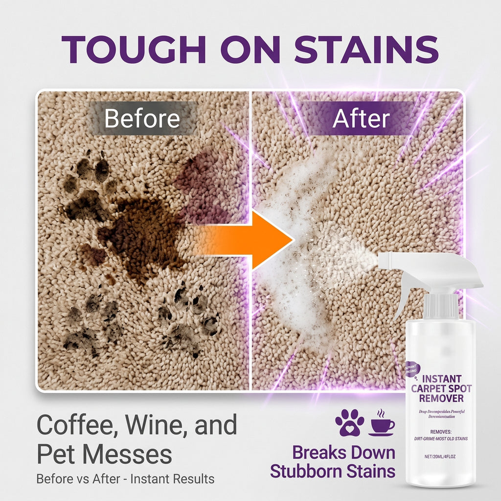 💞50K+ SOLD!☕️Powerful Carpet Stain Remover – No harsh fumes, hypoallergenic