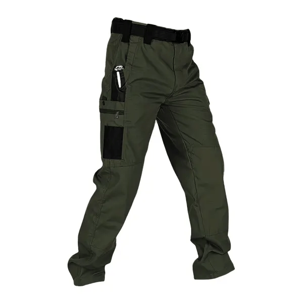 🔥LAST DAY 50% Men's - Waterproof Tactical Work Pants - Solid Color with Multi-Pockets for Outdoor Activities