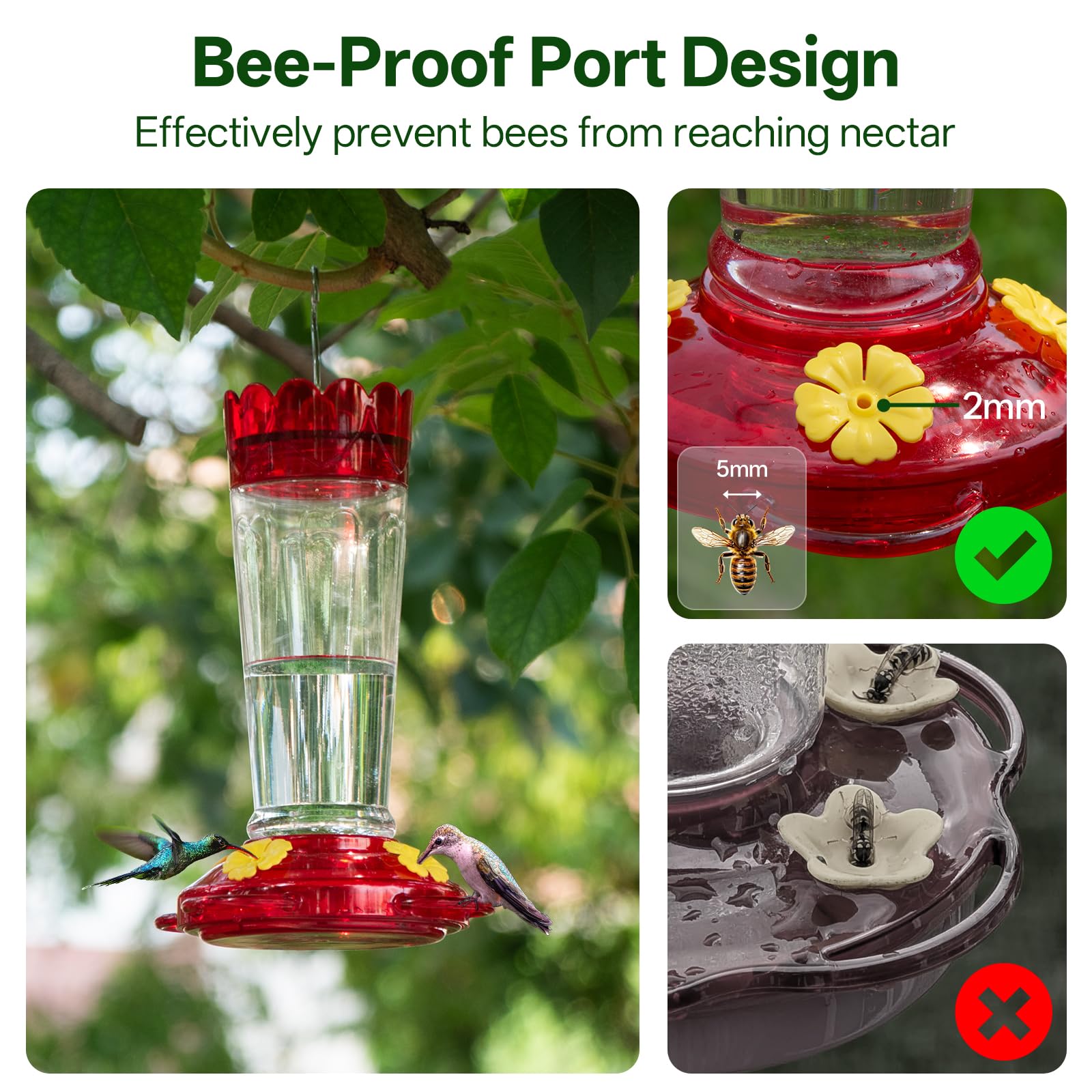 🐦&nbsp;Hummingbird Feeders for Outdoor Hanging