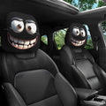 😆 Funny Cartoon Car Headrest Covers – 2PCS 2D Universal Fit 🚗