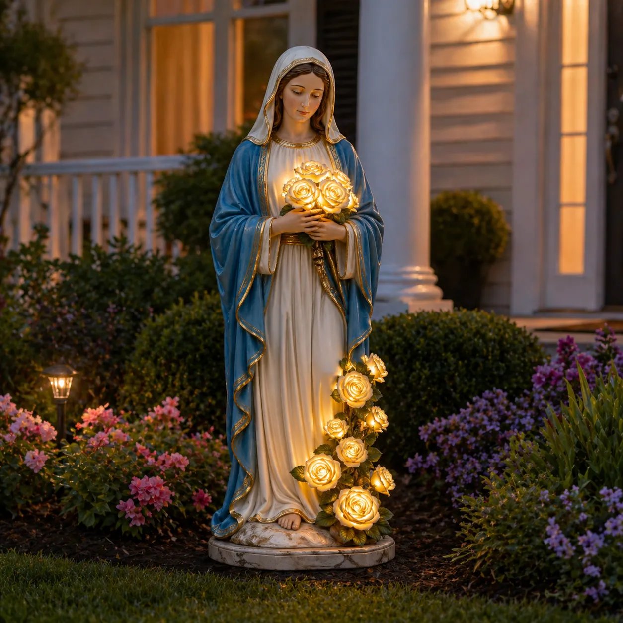 Virgin Mary Garden Light-A Timeless Symbol of Faith, Now Lit Up with Solar Light