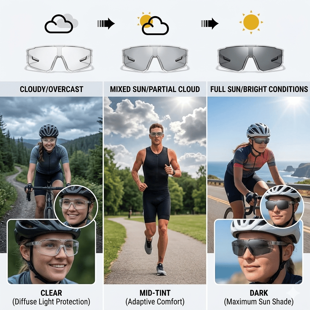 🔥HOT SALE 49% OFF☀️🕶️UV400 Photochromic Polarized Safety Glasses – 🥇Impact Resistant Outdoor Sports & Work Eyewear✨