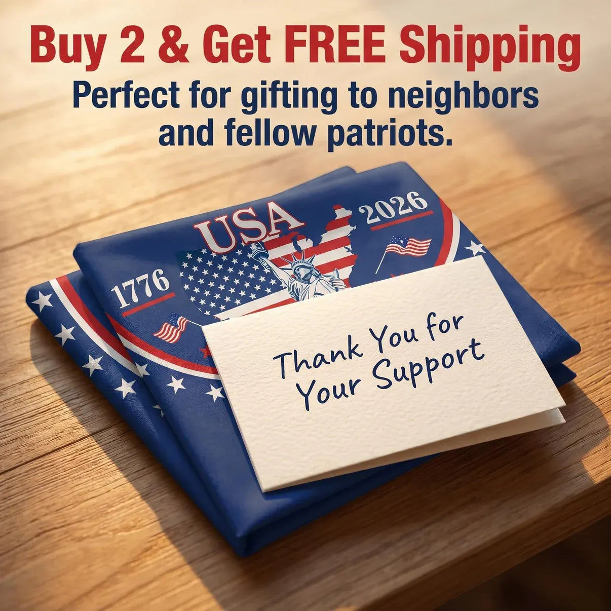 🗽USA 250th Anniversary Patriotic Fan Flag – Half-Round Porch Banner for 2026 Celebration🦅