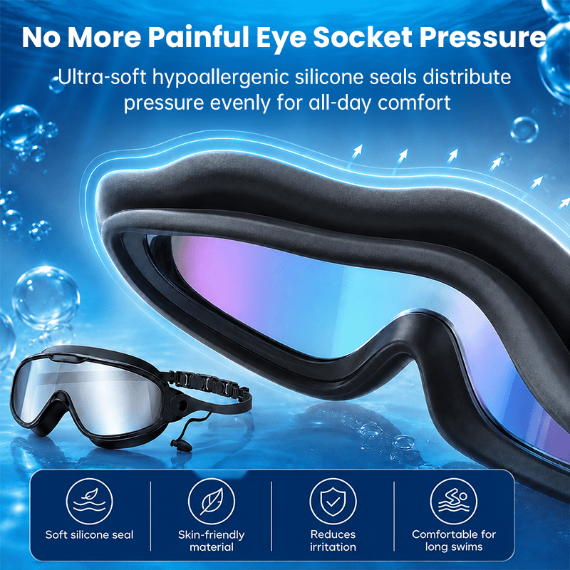 🏊 Anti-Fog Pro-Grade Adult Swim Goggles