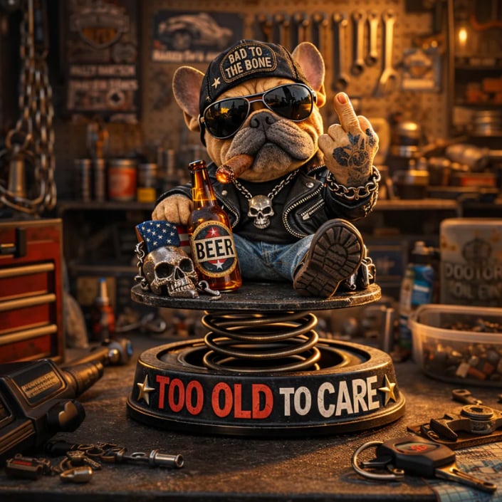 ⏰Hot Sale 49% OFF -Too Old To Care Dashhoard Bobblehead