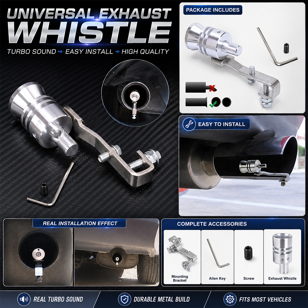 Turbo Sound Exhaust Whistle – Fits All Cars & Motorcycles