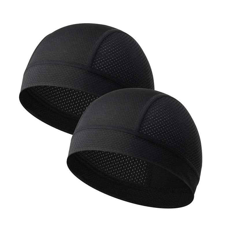 🧢 2 Pack Breathable Skull Cap for Men | Lightweight Sweat-Wicking Head Wrap & Helmet Liner for Cycling, Running & Motorcycling