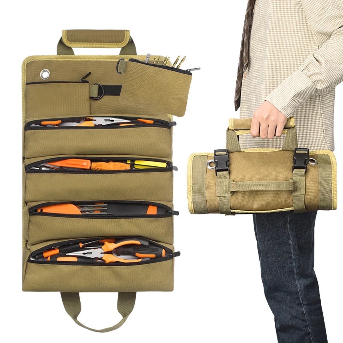 🎁Hot Sale Promotion 49% OFF🔥Premium Roll Up Tool Bag🛠️
