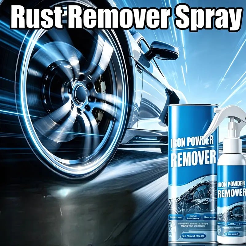 Automotive Rust Remover Spray 100ML – Fast-Acting Iron & Rust Cleaner for Wheels, Rims, Metal Surfaces
