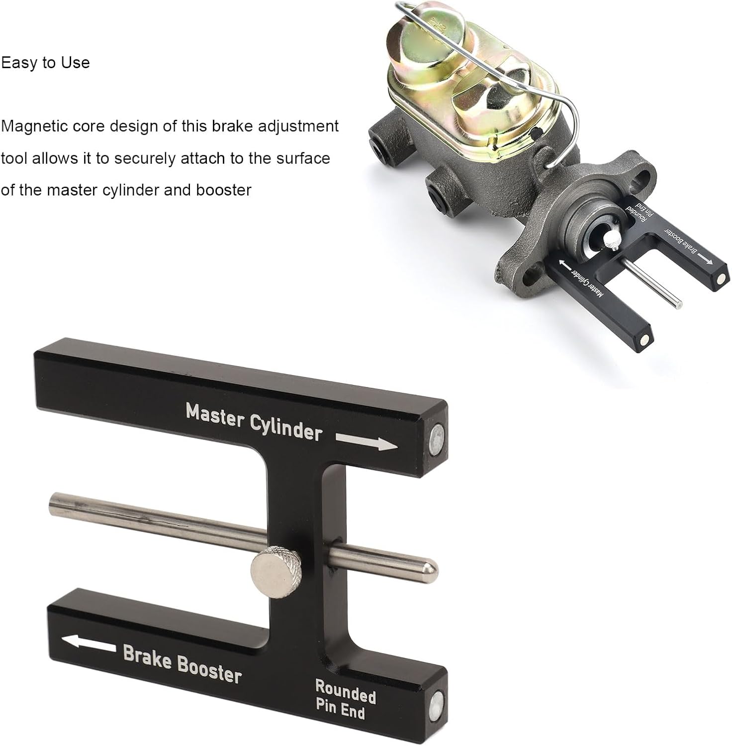 🛠️ Premium Aluminium Brake Booster Push Rod Adjustment Tool with Length Gauge