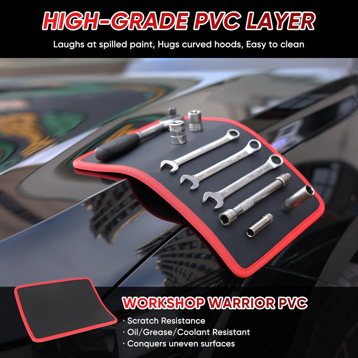 🔥3PC Flexible Magnetic Tool Mat & Tray Holder