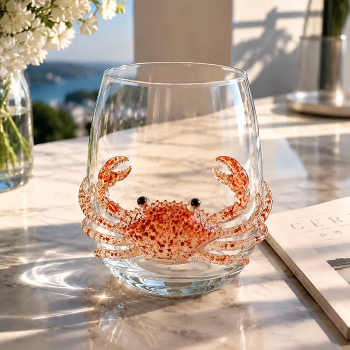 🐟Artisanal Blue Ringed Octopus Glassware