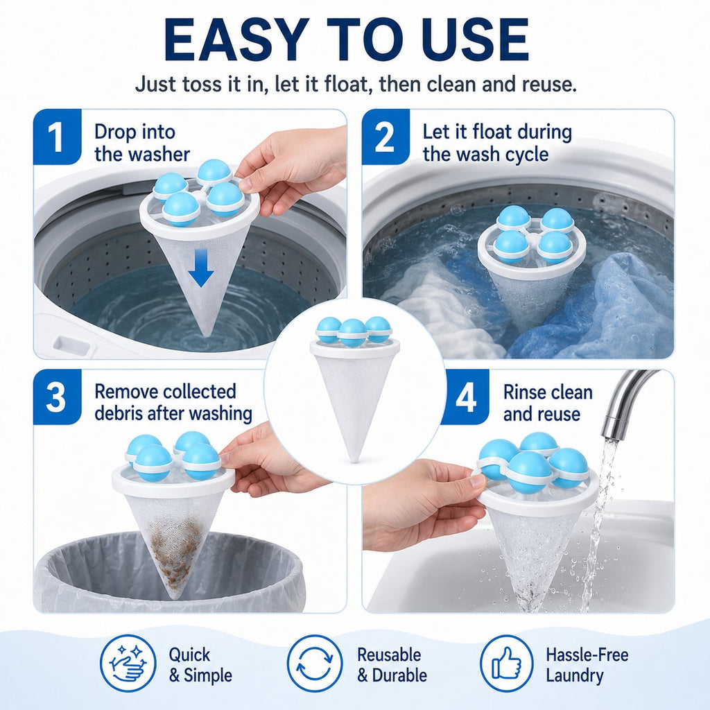 Floating Lint & Hair Catcher