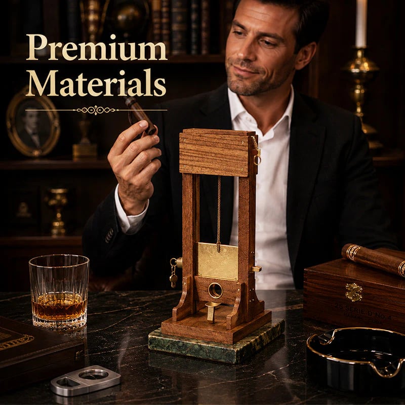 Luxury Desktop Cigar Cutter | Unique Guillotine Style Trimmer