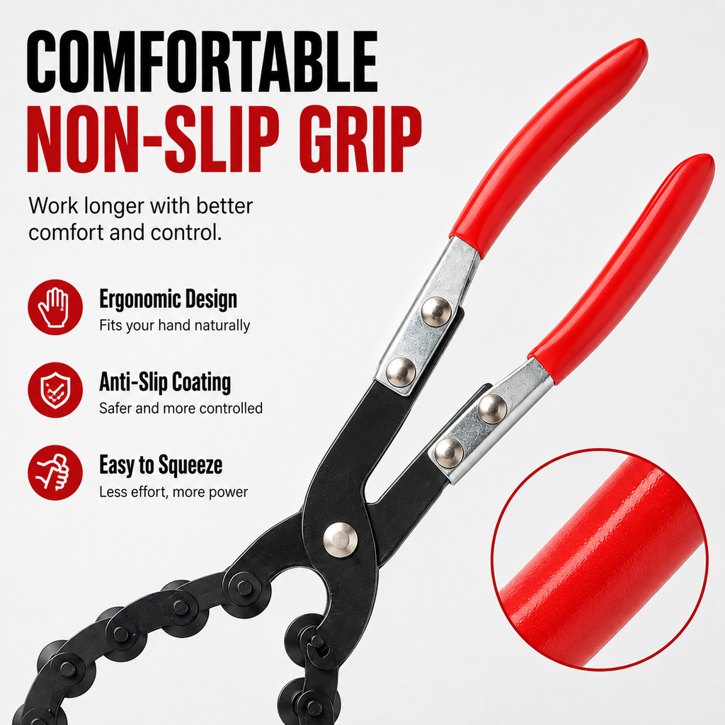 🔧Exhaust Cutter, Cuts 3/4" to 3-1/4" Pipe, Durable Chain Cutter Tool