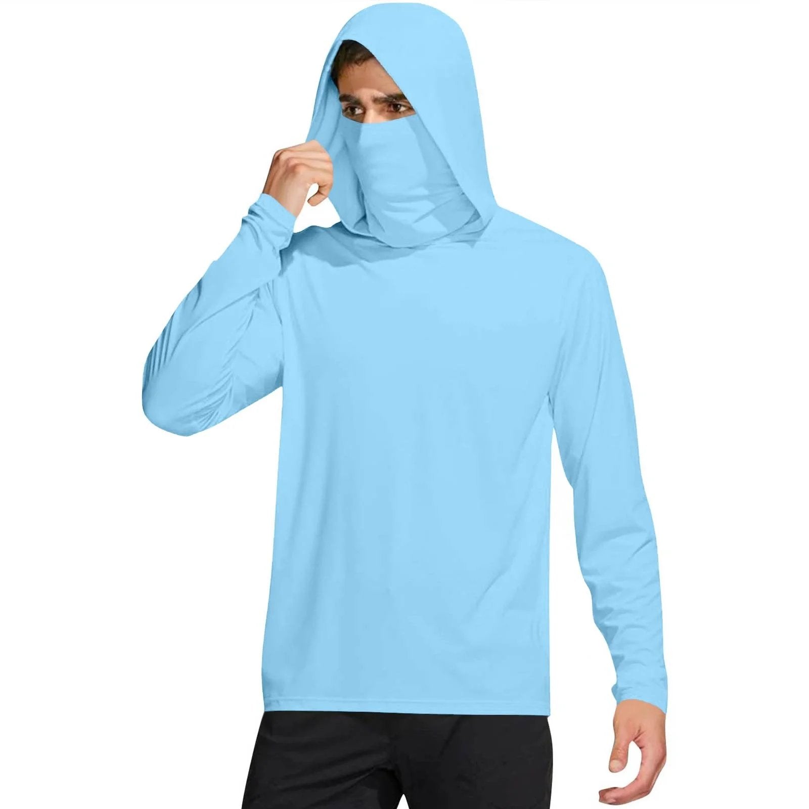 UPF 50+ Fishing Hoodie with Face Cover