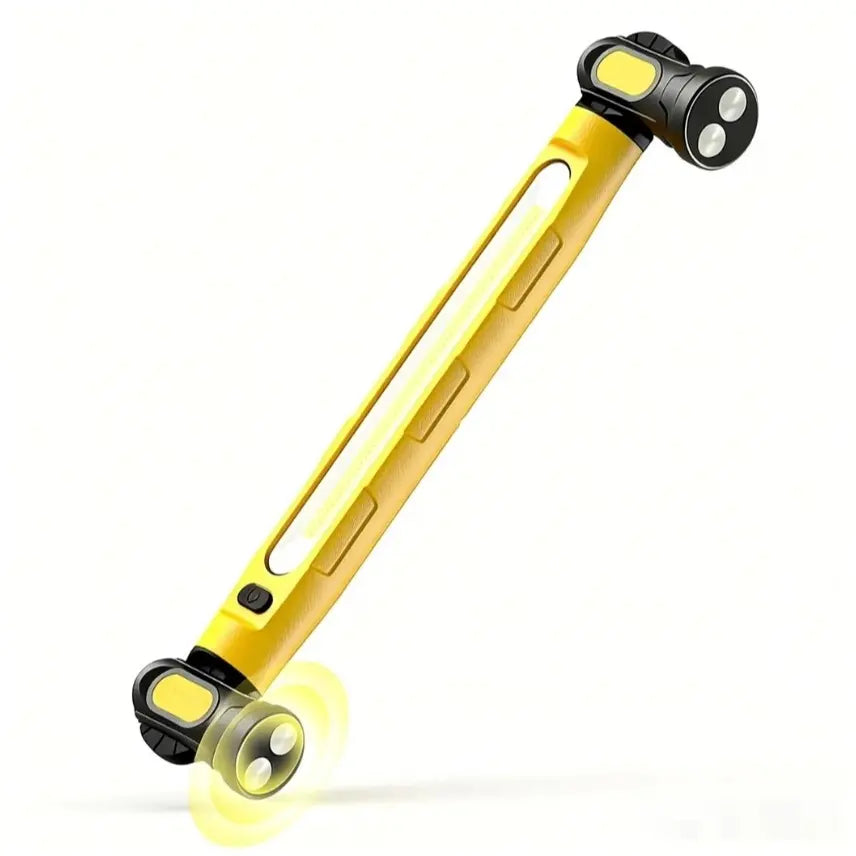 [Father's Day Gift] 5200mAh LED magnetic rechargeable light strip, 3000 lumens, with hook, ideal for mechanics, auto repair, and garage use.