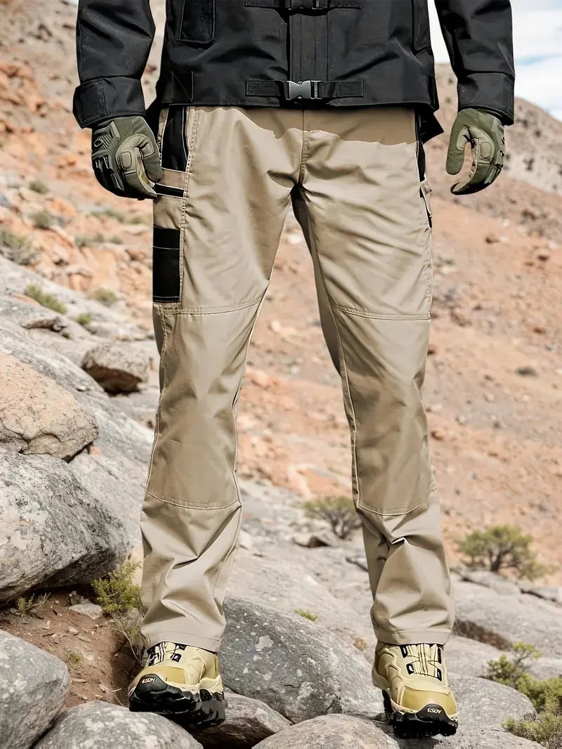 🔥LAST DAY 50% Men's - Waterproof Tactical Work Pants - Solid Color with Multi-Pockets for Outdoor Activities