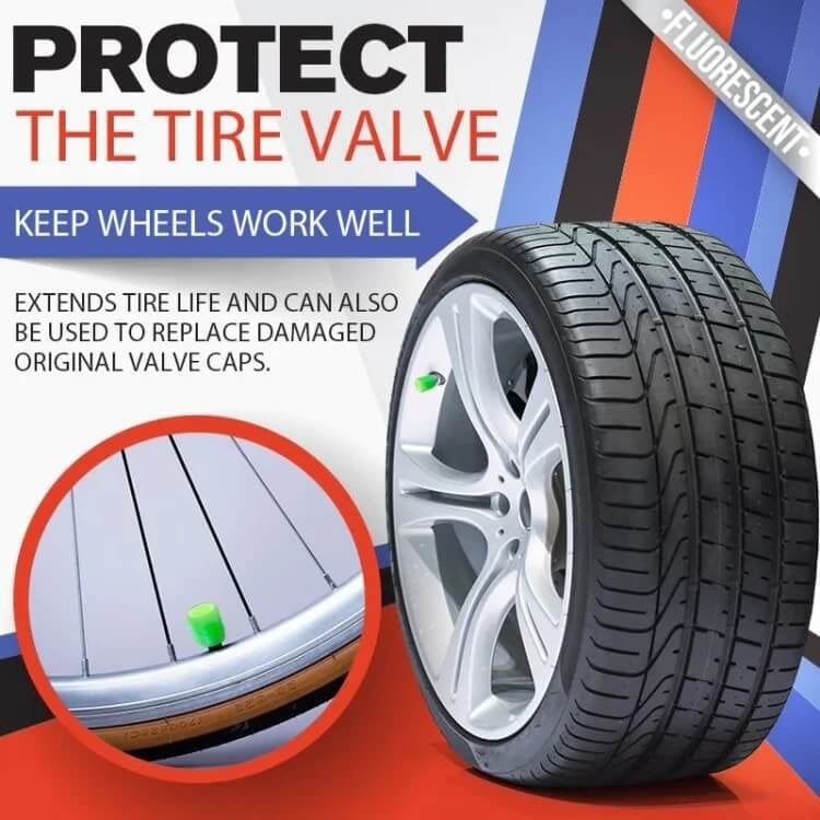 🚗🌙Luminous Tire Valve Stem Caps