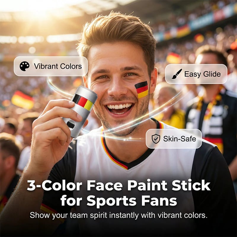 🏆Buy 1 get 1 free🎉National Flag Face Paint Stick for Sports Fans! ⚽