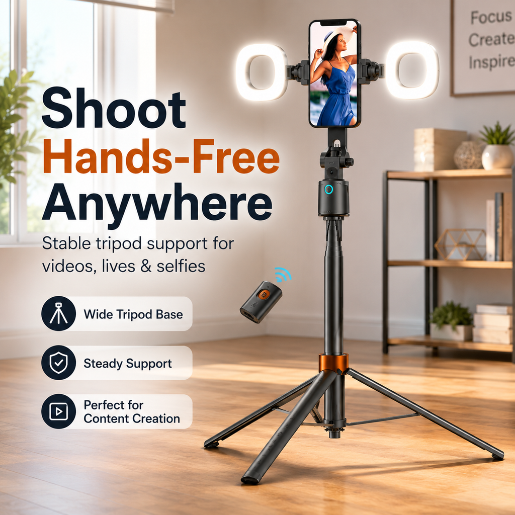 360° AI Auto Tracking Tripod with Gesture Control