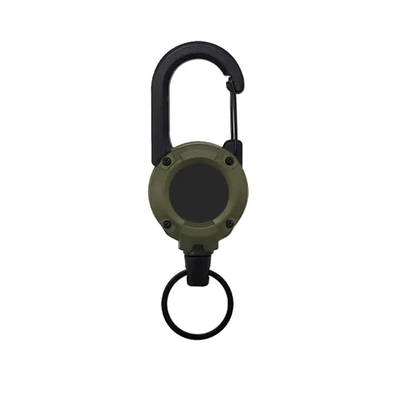 ⚡ Heavy‑Duty Retractable Keychain – Strong Retractable Key Holder with Steel Cable, Belt Clip, and 360° Swivel