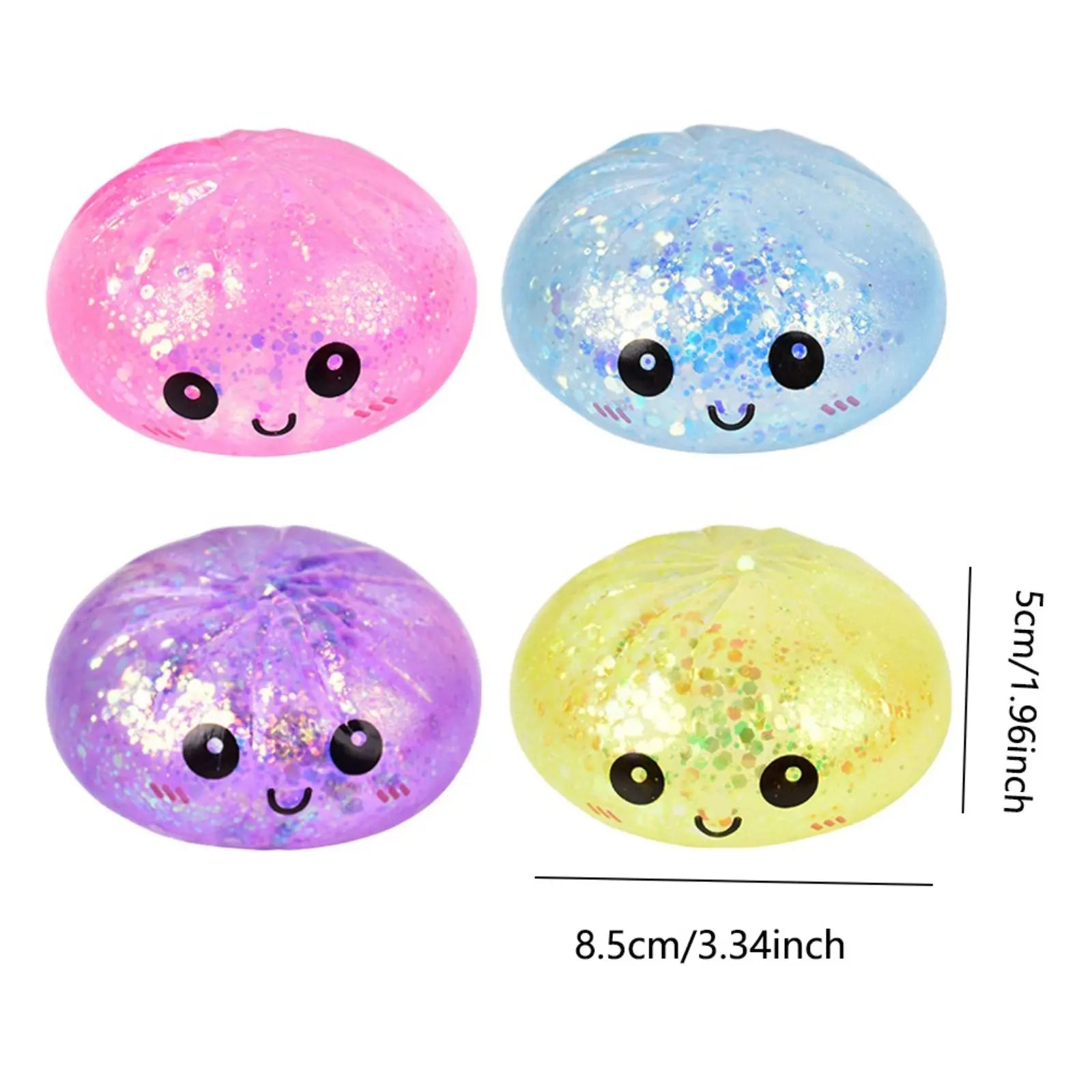😋12PCS Cute Big Bun Squishy Toys – Super Soft Stress Relief Fidget Set 🍞✨