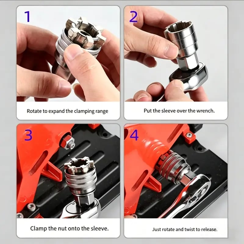 🔥Last Day Promotion 49% OFF🔥 - Adjustable Magic Sleeve + 3/8 Ring Connector