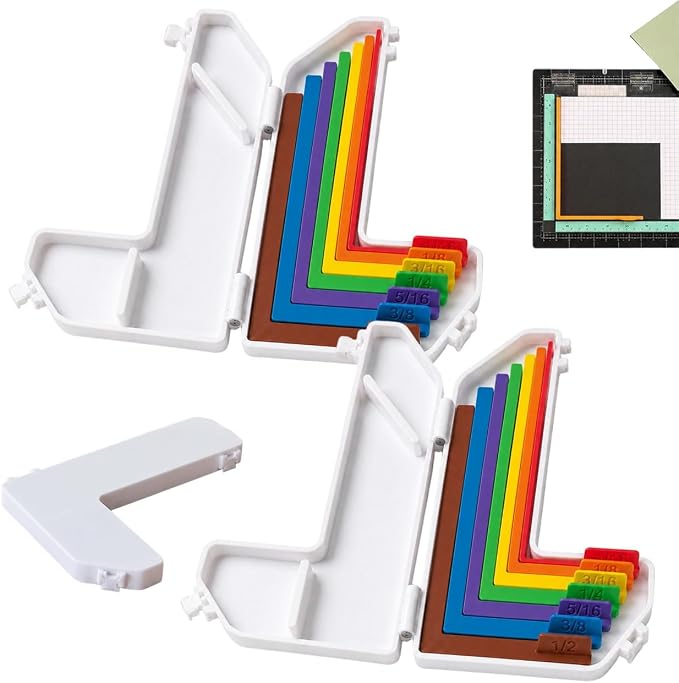 ✨📏Paper Crafting Alignment Guide Set with Case, 7 PCS Precision Layering!!!✂️