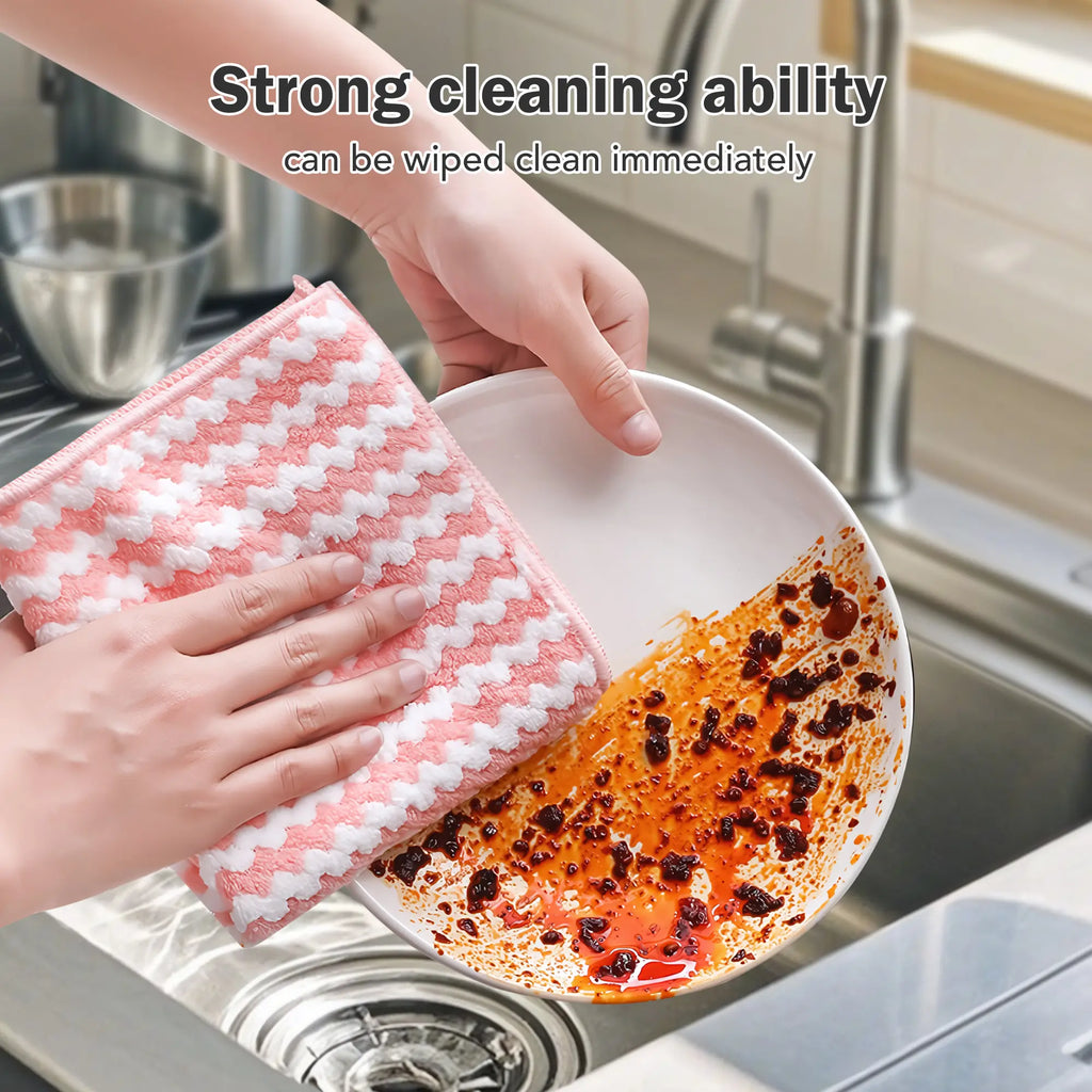 Assorted Microfiber Cleaning Cloths 【10 Counts】