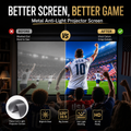 ⚽️⚽️World Cup Mega Sale - 50% OFF 🔥Backlit Projection Screen (16:9)🎥✨