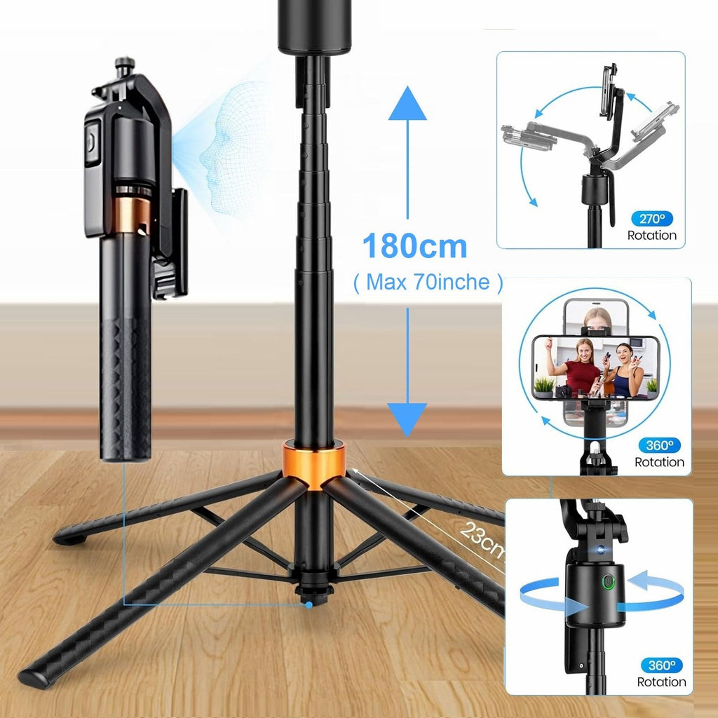 360° AI Auto Tracking Tripod with Gesture Control