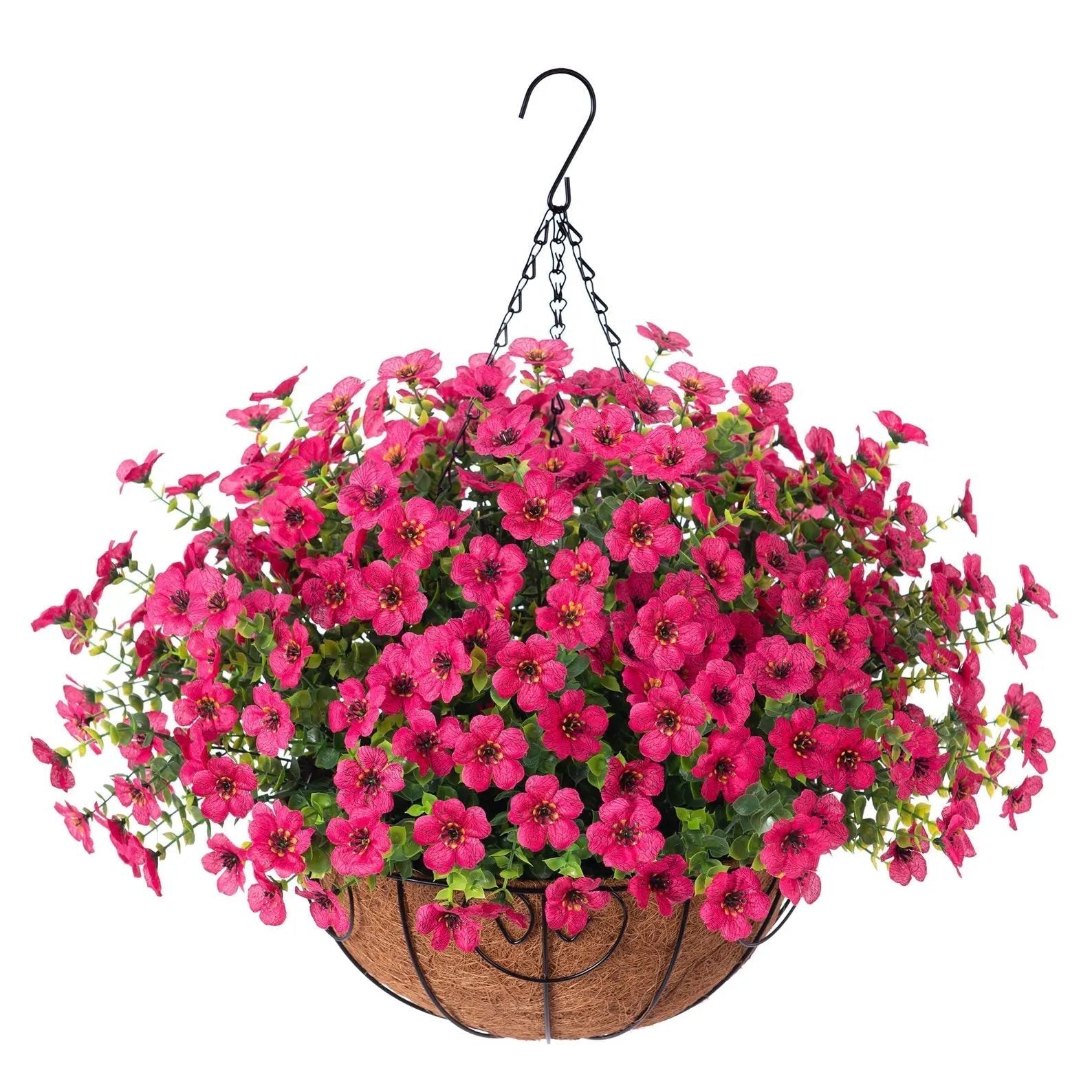 FREE SHIPPING!🔥Simulated Hanging Flower Basket 🌸No Watering💧. No Wilting. Just Perfect Blooms.