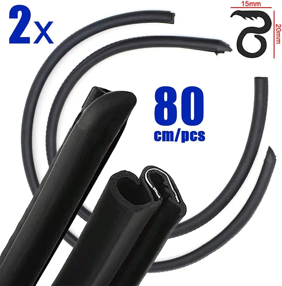 Car Door Seal Strip - 2PCS B-Pillar Seal Strip, Automotive Rubber Frame Universal for Cars, Trucks, SUV, RVs