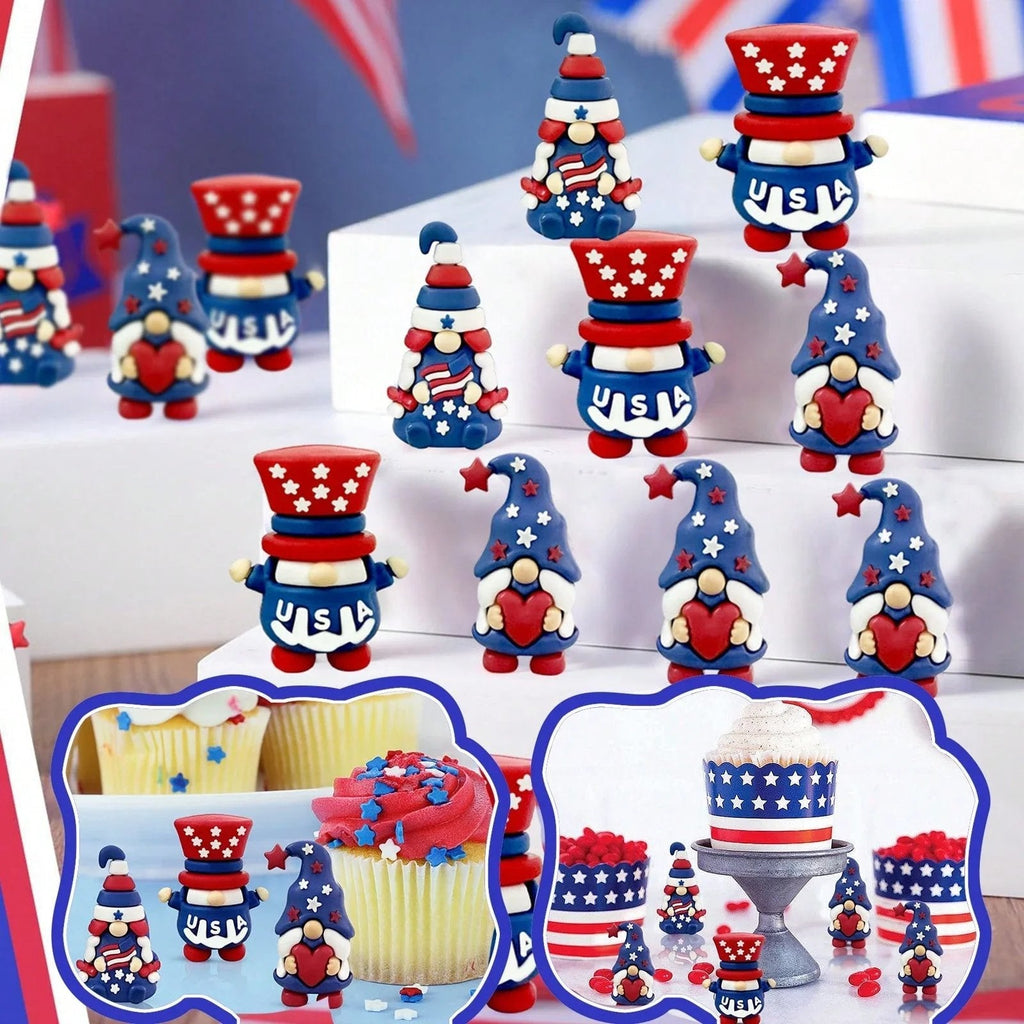 Patriotic gnome figurine, July 4th gift