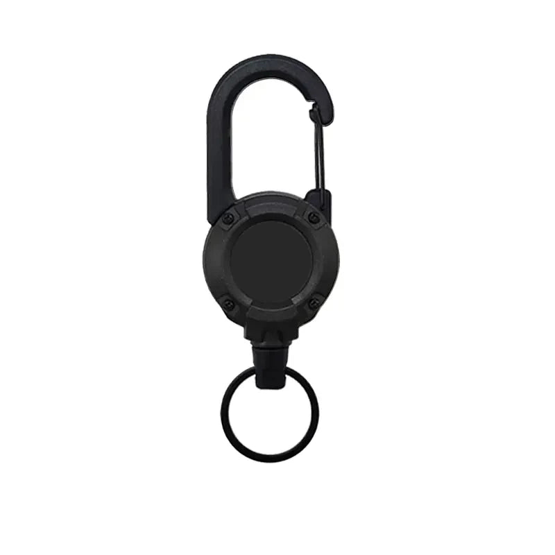 ⚡ Heavy‑Duty Retractable Keychain – Strong Retractable Key Holder with Steel Cable, Belt Clip, and 360° Swivel