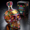 🔥🍷Limited edition Day of the Dead tequila bottle🎁