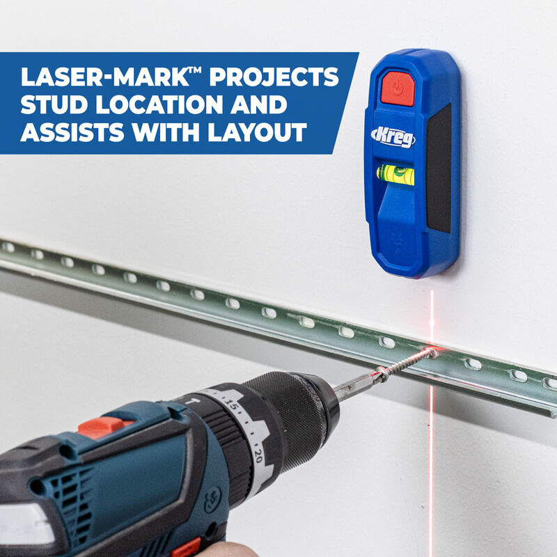 🔍Kreg Laser-Mark Stud Finder – No Missed Studs. No Extra Holes.