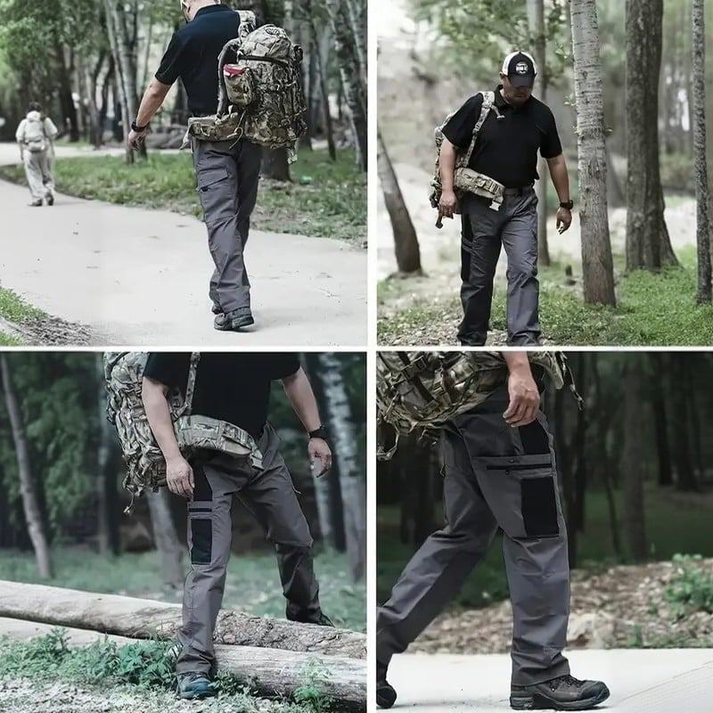 🔥LAST DAY 50% Men's - Waterproof Tactical Work Pants - Solid Color with Multi-Pockets for Outdoor Activities
