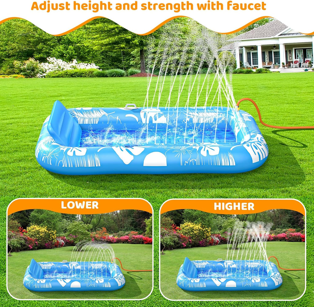 🌊 Inflatable Tanning Pool Float | 5‐in‐1 Lounger with Pillow, Cup Holder & Rope for Water/Beach ☀️