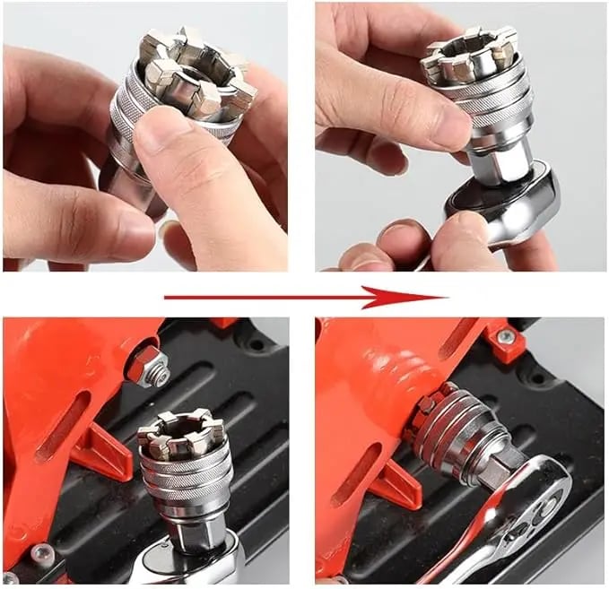 🚗BUY 2 FREE SHIPPING🔥 Multi-Function Universal Socket Wrench Tool
