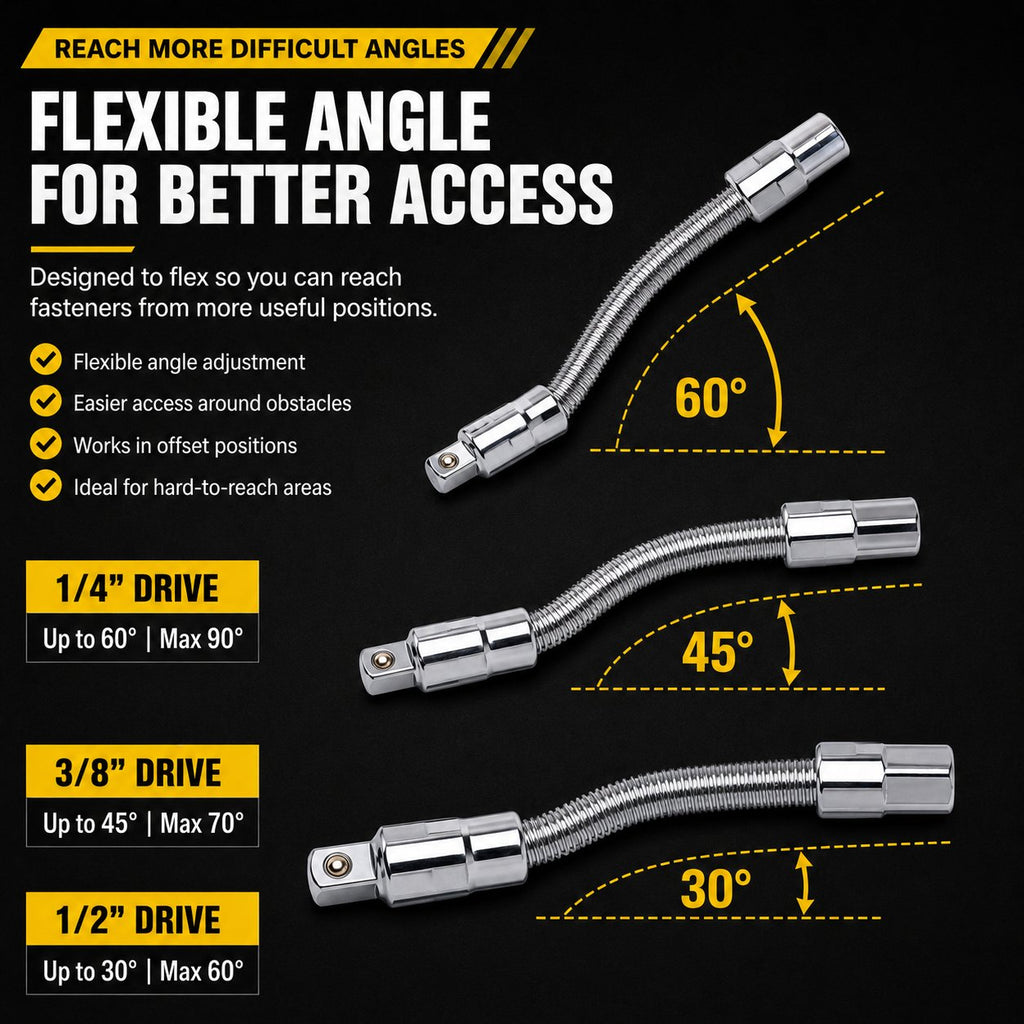 🔧 Flexible Universal Socket Extension Adapter Set