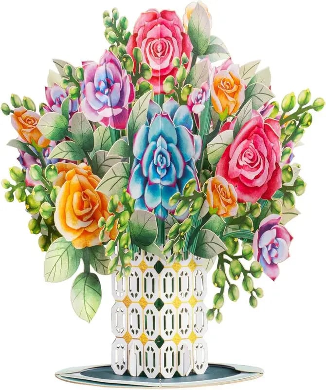 💖🎁2026 Mother's Day Card -3D Cherry Blossom Flower Bouquet Pop Up Card