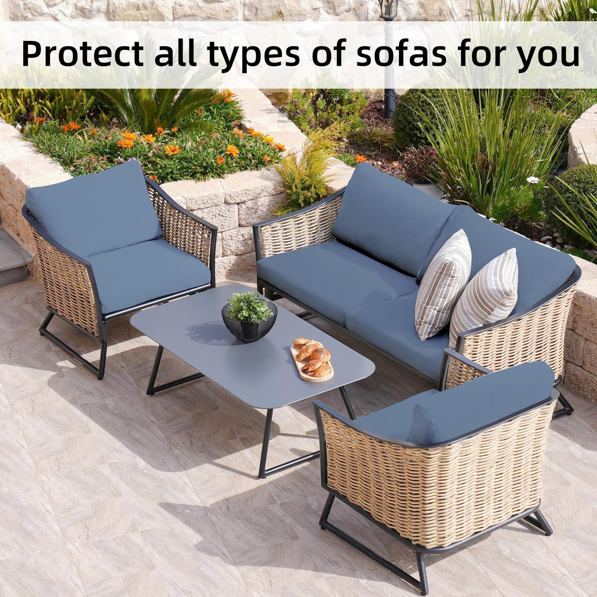 🪑 Stretch Sofa Cushion Covers Set (4 / 8 / 12 PCS)