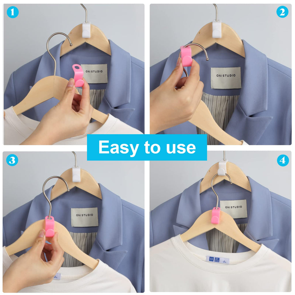 100PCS Space Saving Hanger Connector Hooks