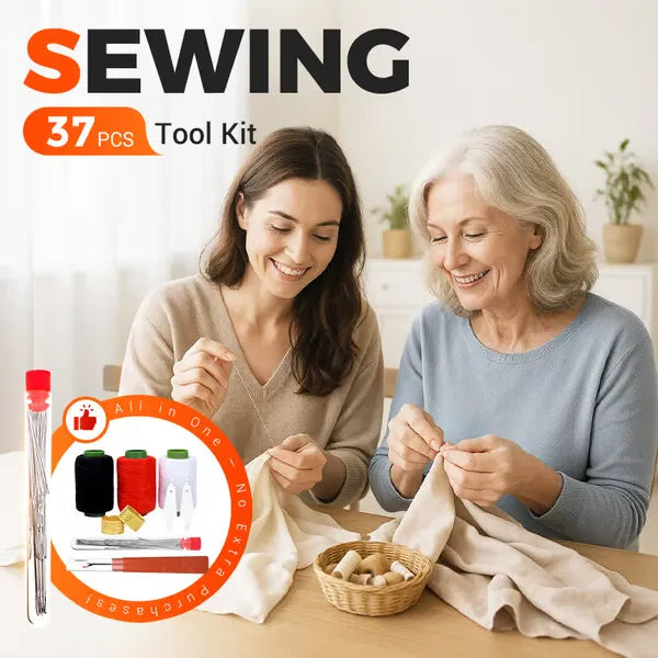 Hot Sale 49% Off 🧵 37Pcs Sewing Tool Set with Big Eye Easy-Thread Needles ✂️