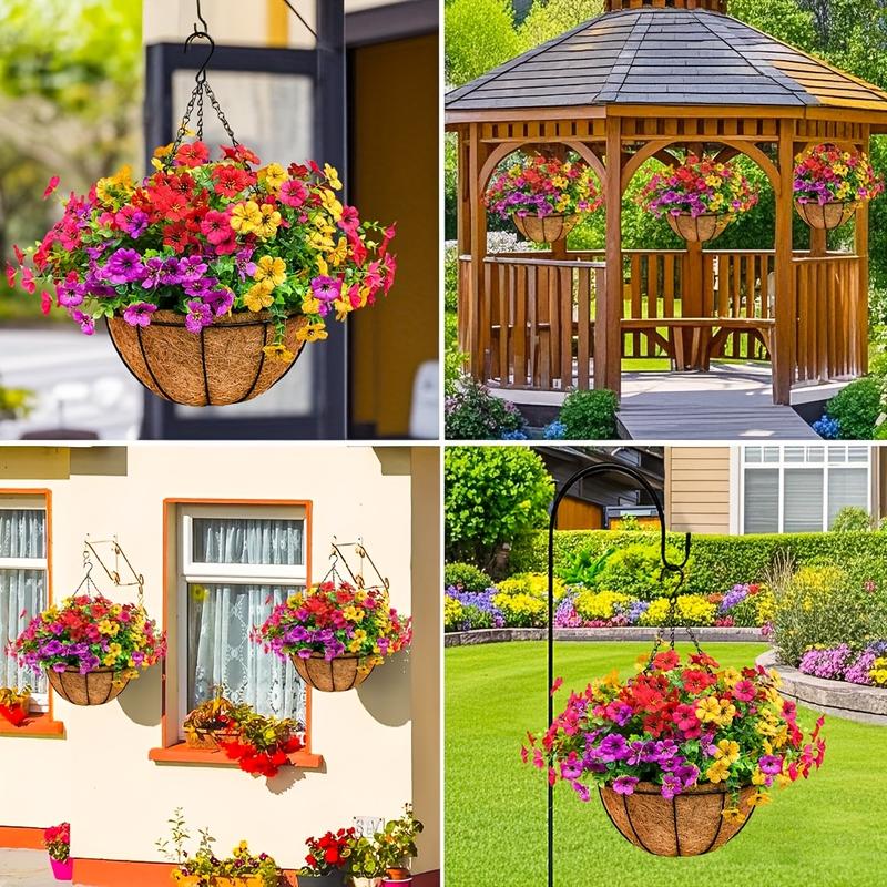 FREE SHIPPING!🔥Simulated Hanging Flower Basket 🌸No Watering💧. No Wilting. Just Perfect Blooms.