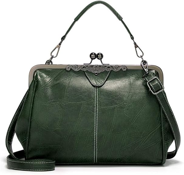 💼2026 New Kattee Elegant Waterproof Women’s Leather Kiss-Lock Tote Handbag