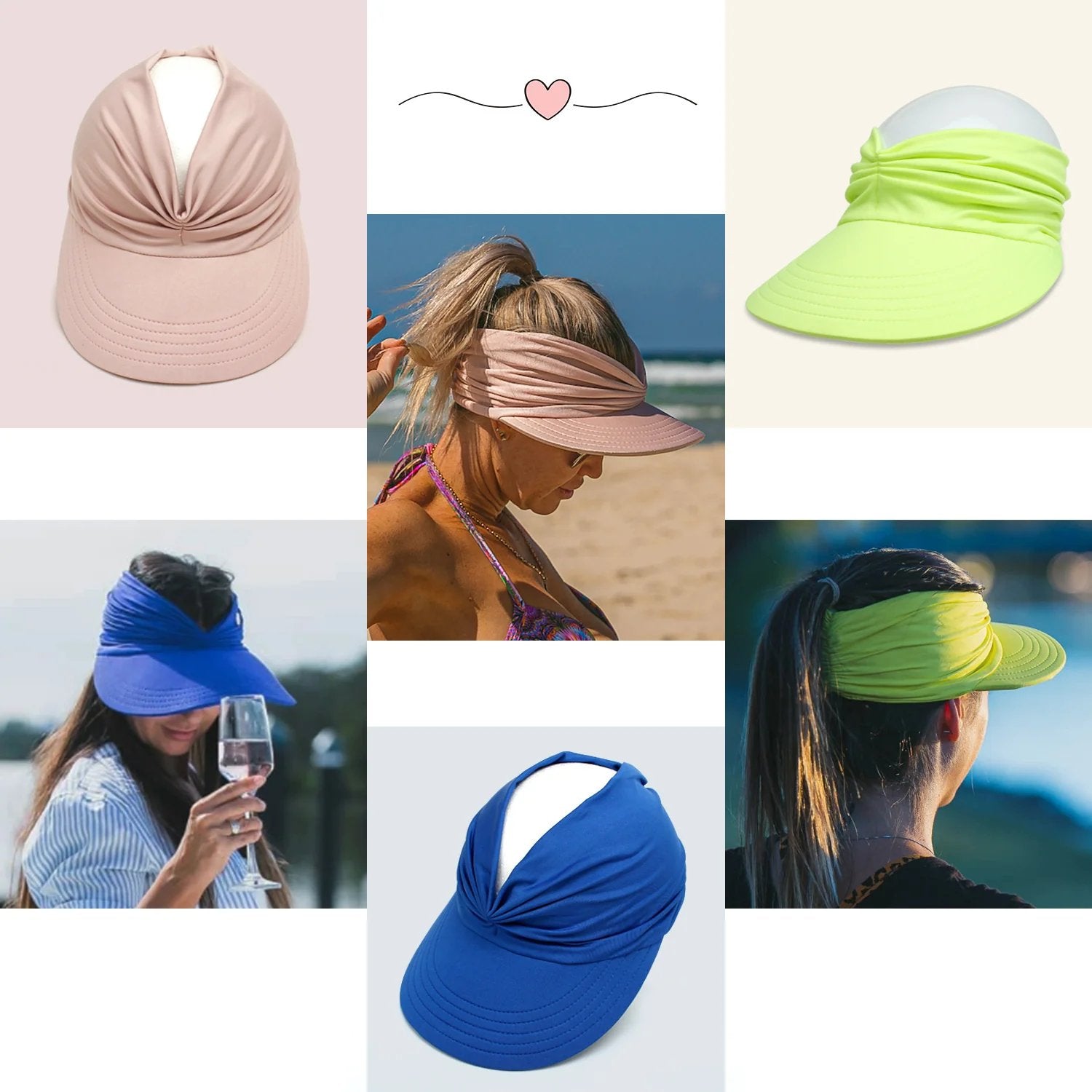 Women's UPF 50+ UV Protection Sun Visor Hat